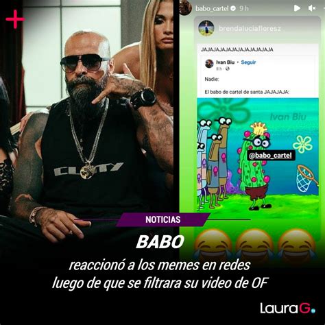 el video del babo|Así reaccionó el Babo ante la filtración de su video explícito